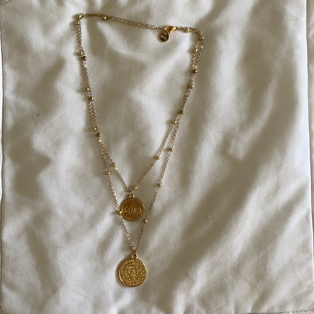 Double Coin Necklace